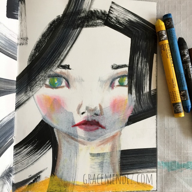 Art Journal Page by Grace Mendez