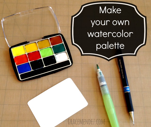 Make your own watercolor palette tutorial
